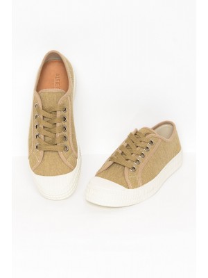 Dolce Beige Canvas Sneaker